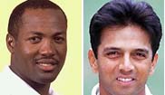 Brian Lara and Rahul Dravid