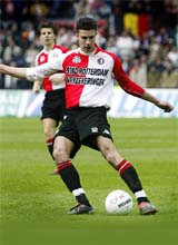 A file photograph of Feyenoord's Robin van Persie