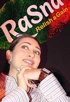 Karishma Kapoor, the brand ambassador of Rasna Cola Cola, at a Press conference 