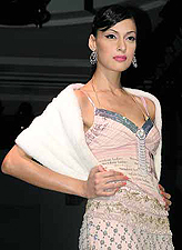 A model in Monisha Jaising�s creation at the 5th Lakme India Fashion Week in the Capital on Friday.