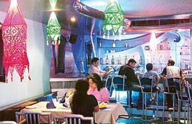 A food festival entails not just a change in menu but also the ambience. A view of Blue Ice during the Chinese food festival