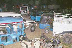 The impounded vehicles used for ferrying voters to polling booths in violation of the Representation of People�s Act 