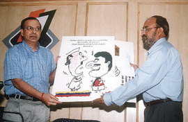 Cartoons to highlight the ethical issues in political communication.