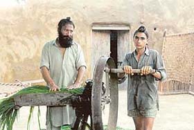 A scene from "Parsa" which will be on air from May 15 on DD�s Bharti Channel