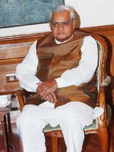 Outgoing Prime Minister A. B. Vajpayee
