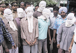 The carjackers arrested by the East district police in the Capital on Friday.