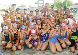 Medal winners in the Ludhiana District Swimming Championship for sub-junior and junior boys and girls which began at Municipal Corporation Swimming pool