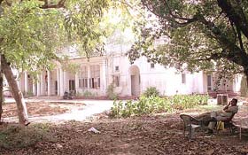 8. Krishna Menon Marg in New Delhi being spruced up on Sunday for Mr Atal Behari Vajpayee. 