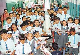 Students of St Soldier Divine Public School, Sector 16, Panchkula, visit The Tribune