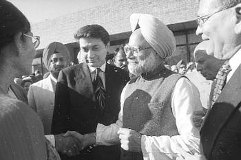 At the Founder's Day celebrations of The Tribune in Chandigarh 