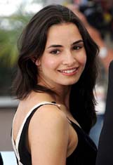 Argentinian actress Mia Maestro smiles during a photocall