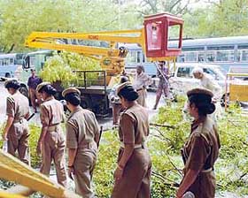Renovation works and security arrangements being beefed up at the official residence of the Prime Minister-designate, Dr Manmohan Singh, in New Delhi
