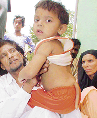 Three-year-old Balaji, claimed to be reincarnation of Lord Hanuman, 