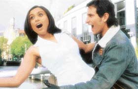 Rani Mukherjee and Saif Ali Khan in "Hum Tum"