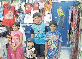 Children wear trendy outfits