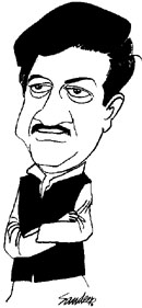 Prithviraj Chavan: Illustration by Sandeep Joshi