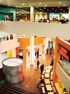 A view of the Fun Republic atrium