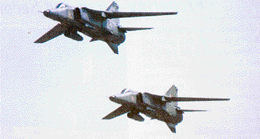 Two Jaguars that took part in �Vayu Shakti-2004� at Pokharan.