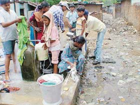 Though clean drinking water is available at Dhanas Colony in Chandigarh, poor personal hygiene makes the residents susceptible to parasitic infections