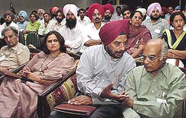 Participants at a workshop on Rural Decentralisation in Punjab in Chandigarh on Tuesday. 