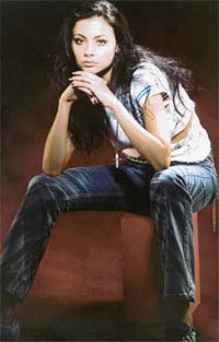 Jeans with waves as a fashion statement