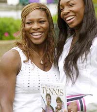 US tennis stars Serena Williams and her sister Venus