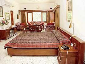 One of the bedrooms of Mr Rajiv Amta Ram�s house