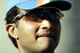 Sourav Ganguly leaves the field after India�s defeat to England in the first one-day match
