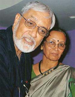 Anjala with husband and director Mohan Maharishi