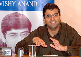 Indian Super Grand Master Vishwanathan Anand interacts with mediapersons  in Mumbai