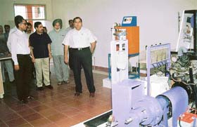 Dr S.K. Salwan, Vice-Chancellor, Punjab Technical University, visits the academic block of the Indo Global College of Engineering at Abhipur