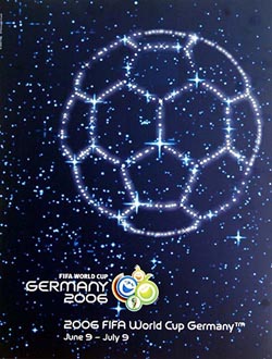 The FIFA soccer World Cup 2006 official poster is seen in Stuttgart, southwestern Germany