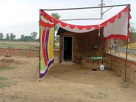 The plot where "sehaj path" was organised allegedly to keep it in possession on Naruwana road in Bathinda