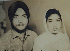 A file photo of Surjit Singh with his wife Angrej Kaur.