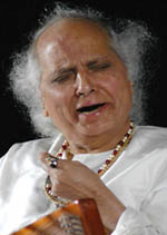 Pt Jasraj presents vocal recital on the concluding day of Kapurthala Heritage Festival on Wednesday.