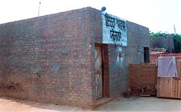 A typical house provided to the poor under the Indira Vikas Yojna at Rawas Brahman village, near Patiala.