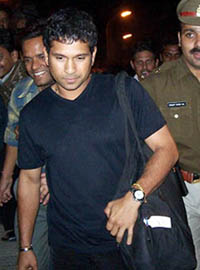 Sachin Tendulkar arrives in Lucknow on Wednesday en route to Kanpur for the first Test against South Africa beginning on November 20