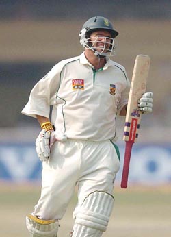 South African opener Andrew Hall