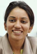 Ms Radha Sahni, a Jalandhar-based student of Masters in Journalism & Mass Communication, who received a phone call from President APJ Abdul Kalam on Monday to discuss her research project