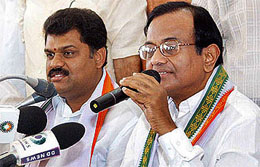 Finance Minister P. Chidambaram adresses mediapersons in Chennai on Saturday.