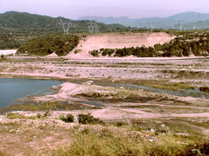 The site for the Shahpur Kandi dam on the Ravi near Pathankot.
