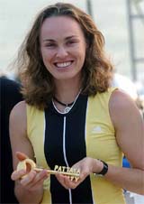 Martina Hingis holds the key to the city