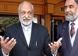 Mr Nanak Singh Kohli explains about his project for the empowerment of rural girls in Chandigarh on Wednesday. 