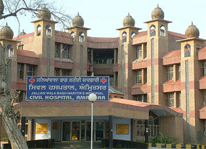 The Civil Hospital, Amritsar, which may be be given to a private party as �pilot� project. 