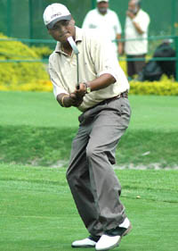 "It�s perfect," is the reaction of Rafick Ali as he completes the 18th hole to return a seven-under card of 65 on the first day of the Hero Golf Chandigarh Open at the Chandigarh Golf Club