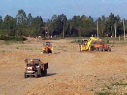 Illegal mining going on in Khadi rivulet near Pathankot.