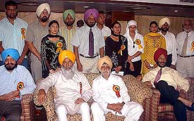 Some of the sportspersons who were honoured by the Punjab Olympic Association in Chandigarh