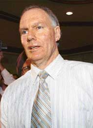 Greg Chappell arrives for interview for selection of the Indian cricket team coach in New Delhi
