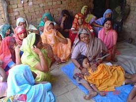 Wailing relatives of Gaurav who died at the Civil Hospital, Abohar, on Monday