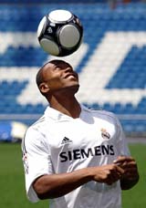 Brazilian footballer Julio Baptista, who has moved from Sevilla to Real Madrid for an initial fee of $24.20 million